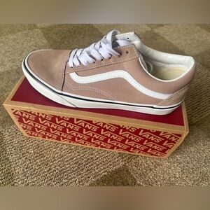 Vans Beige and White Old Skool Sneakers